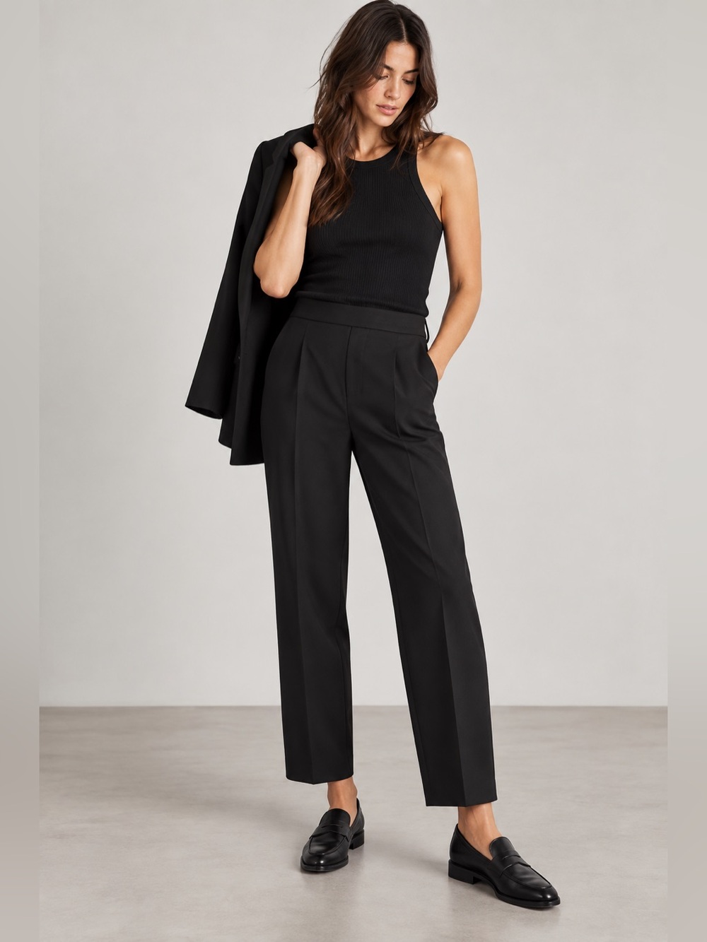 Aritzia Babaton Conan Pant Black Terado Triacetate Pants